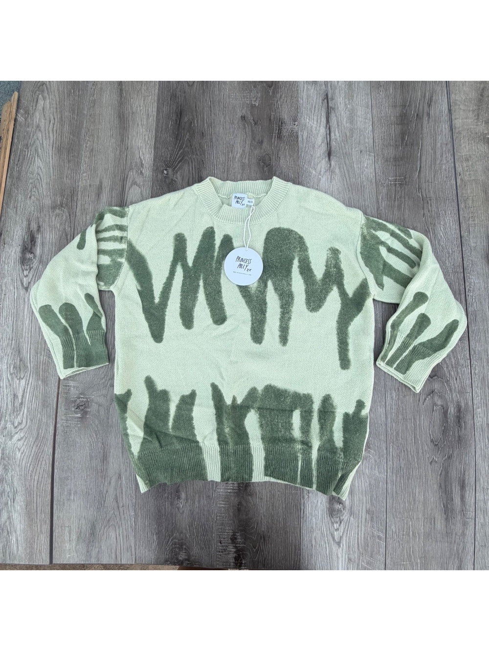 New Princess Polly Katie Oversized Sweater in green XS/S